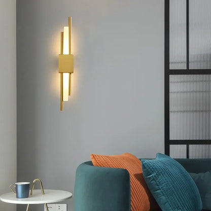 Decorbites™ Gold LED Wandlampe | Moderne nordische Schlafzimmer Wohnzimmer Innenbeleuchtung