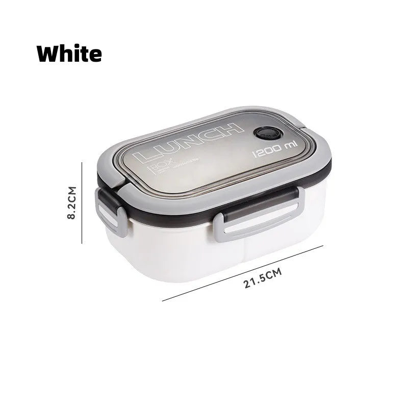 Decorbites™ Kinder 2-Lagiges Bento-Mittagessen-Box, Mikrowellentauglicher Lebensmittelbehälter für Schule & Outdoor-Aktivitäten