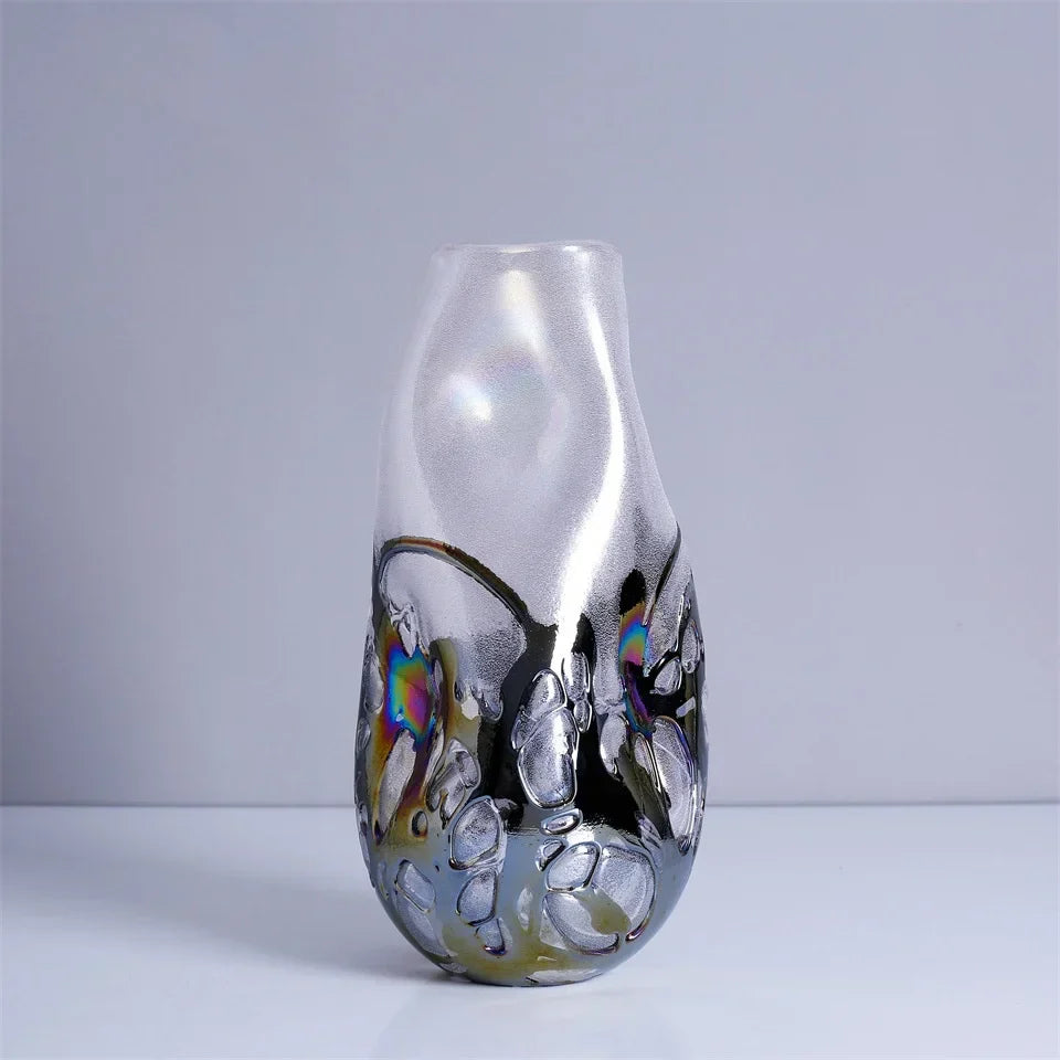 Gradient Glass Floral Vase