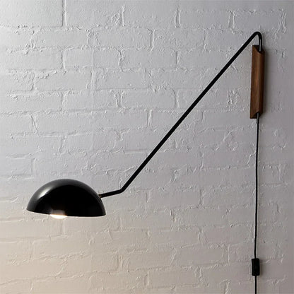 Decorbites™ verstellbare Metall-Holzwandlampe LED E27 Schwenkarm-Wandleuchte für das Wohnzimmer