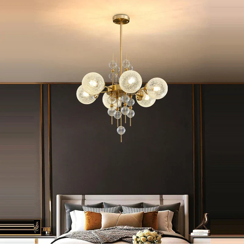 Decorbites™ Gold Chrom Blasen-Deckenleuchter: 2025-Trends Hängelampen für das Wohnzimmer