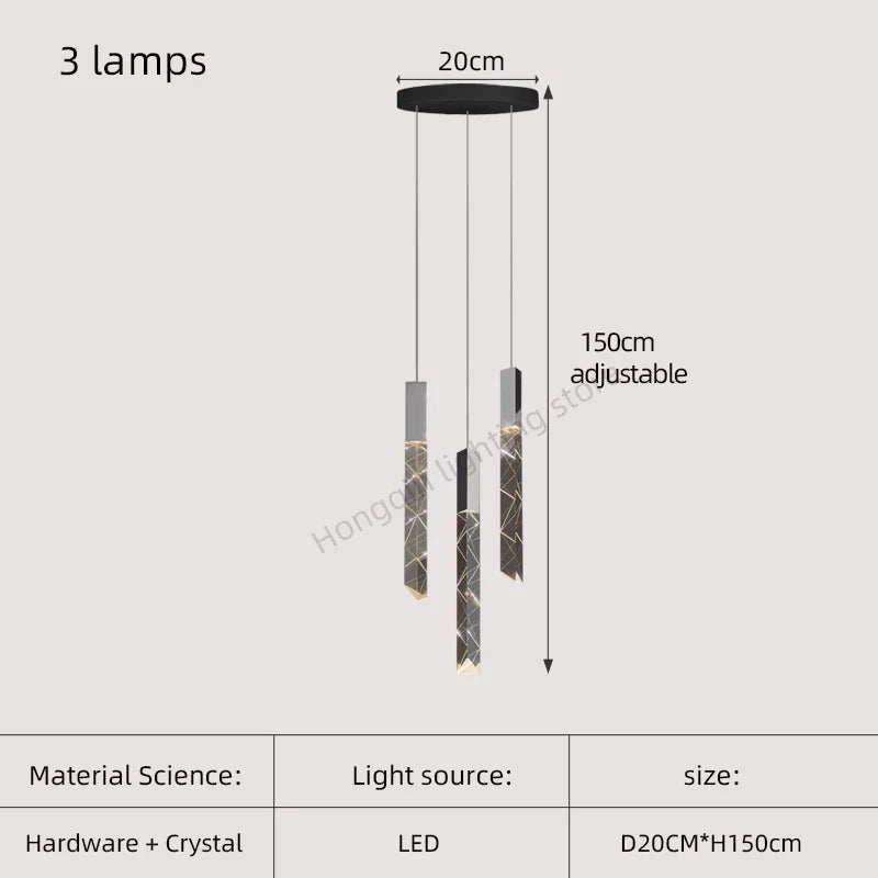 Gold Crystal Stair Chandelier 25-Lamp Design
