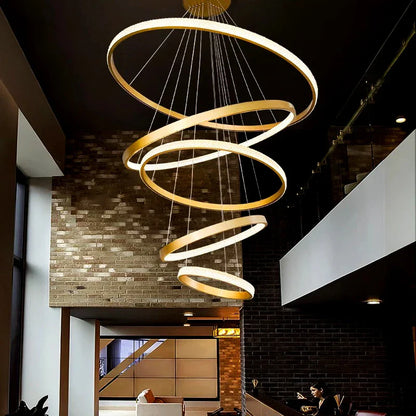 Decorbites™ Kristall-Leuchter: Moderne Treppen-Pendantleuchte für das Wohnzimmer, Innenbeleuchtungsarmatur
