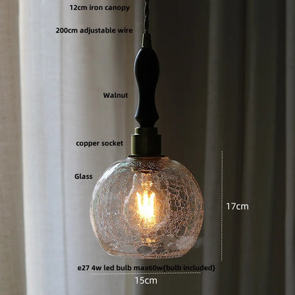 DecorBites™ Glass Globe LED Pendant Light - Adjustable Modern Nordic Hanging Fixture