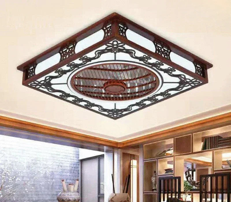 Decorbites™ integrierter unsichtbarer Deckenventilator-Lampen-Kronleuchter für Wohnzimmer, Esszimmer, Schlafzimmer