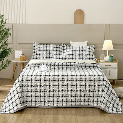DecorBites™ Cotton Double Bedspread Set with Floral Design for Healthy Home Bed Decor