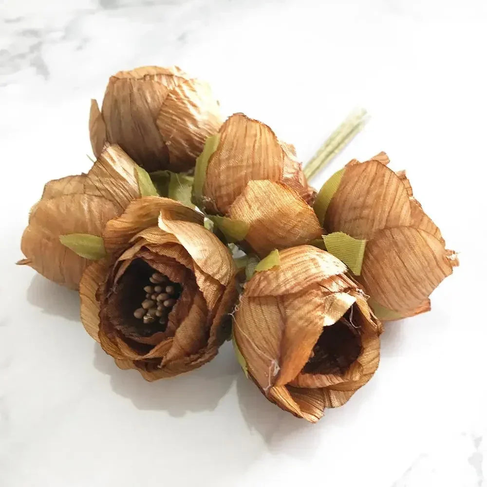 Gold Silk Flower Bundle