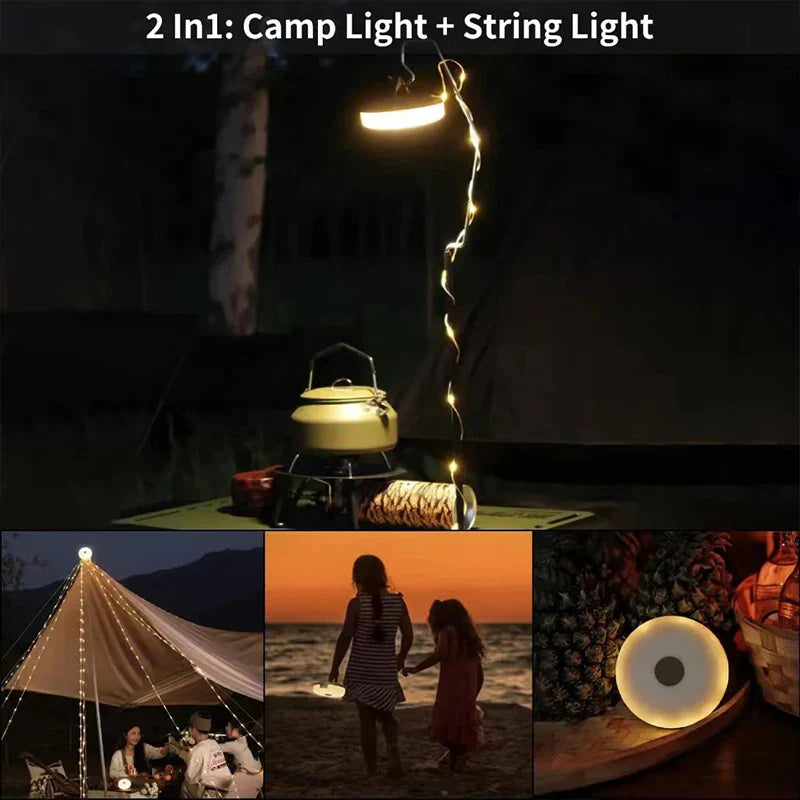 Decorbites™ LED-Camping-Lichtstreifen 8 m Länge wasserdicht Außengarten-Dekorlampe
