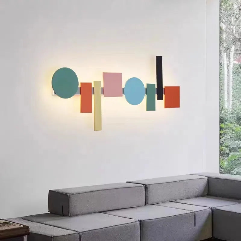 Decorbites™ Geometrische Deckenleuchte Macaron-Lampe für Wohnzimmer- und Nachttischbeleuchtung