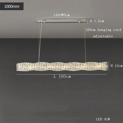 Decorbites™ Glasleuchter LED-Deckenleuchte modern für Wohnzimmer Hotel Speisesaal
