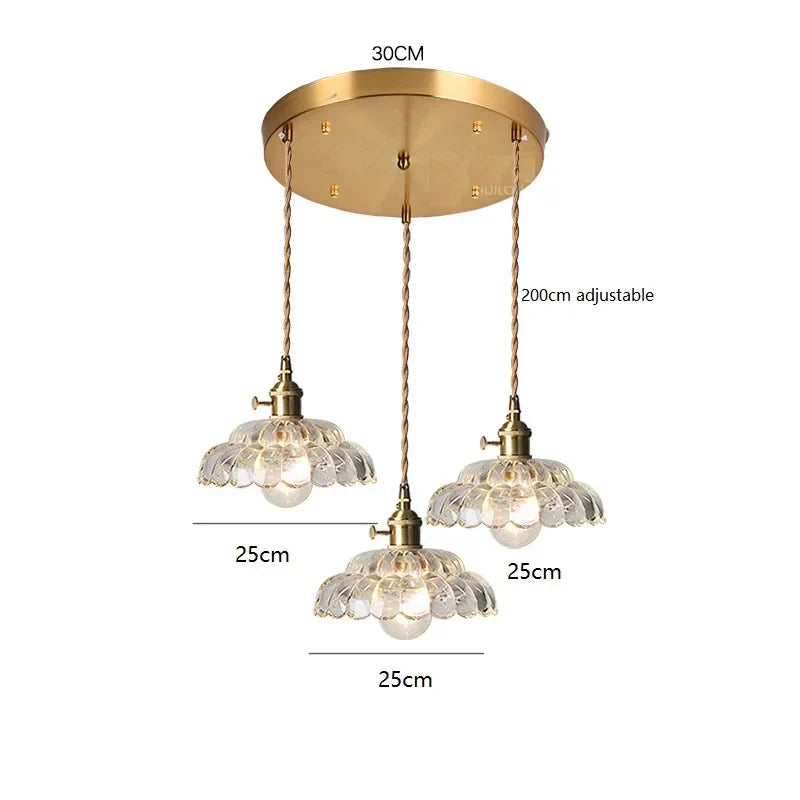 Glass Vintage Pendant Lamp