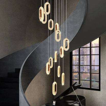 Decorbites™ Gold-Lustre Ovales Acryl-Lüster für Ess- und Wohnräume