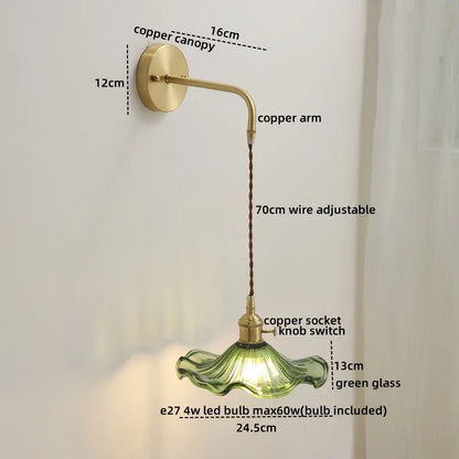 Decorbites™ Graue Glas LED Wandleuchte für Heimdekoration, Schlafzimmer, Wohnzimmer – Nordisches Design