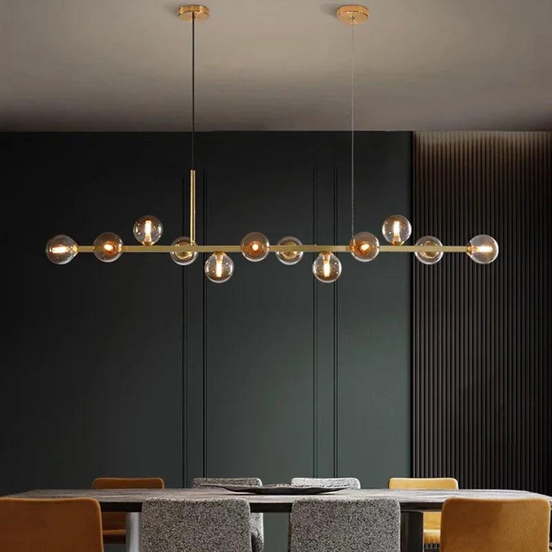 Copper Industrial Pendant Light 16-Head Brown