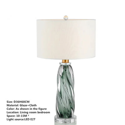 Decorbites™ Glas-Tischleuchte: Moderne Kunst-LED-Schreibtischlampe für Zuhause und Hotel