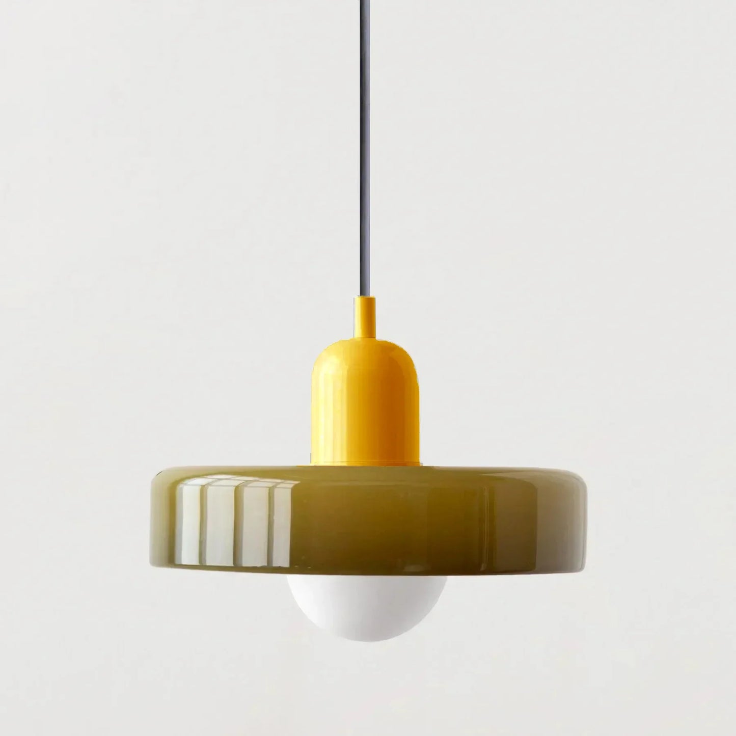 Nordic Vintage Orange Glass Pendant Light