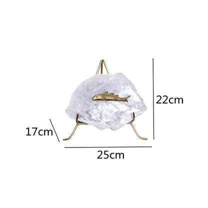 Decorbites™ Golden Fish Kristall-Ornament Heimdekoration Metallstatue