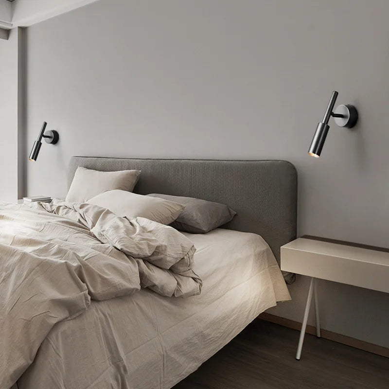DecorBites™ Brass LED Wall Lamp: 3 Color Temp Dimming, Rotatable for Parlor, Bedroom & Reading