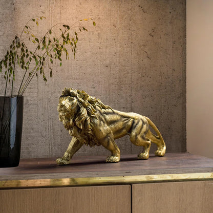 Decorbites™ Löwenkrone-Statue: Abstrakte Tier-Skulptur für Heimdekoration & Geschenke