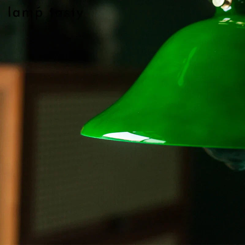 Decorbites™ Grüne Glas-LED-Hängeleuchte für Heimdekoration & Restaurant Vintage-Beleuchtung