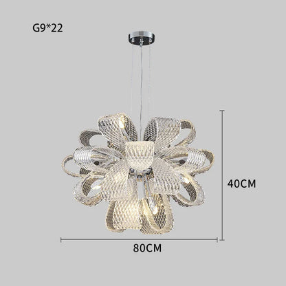 Decorbites™ Glas-Kiefernzapfen-LED-Kronleuchter: Moderne Art-Deco-Hängebeleuchtung