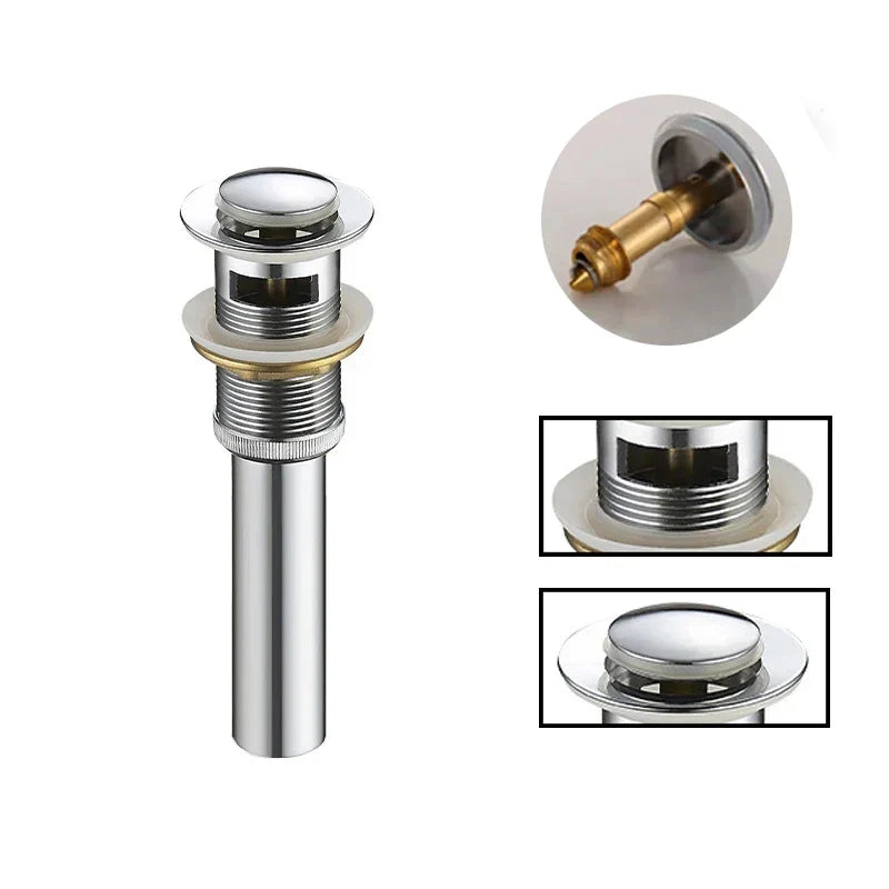 Gold Round Pop-up Drain