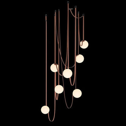 Decorbites™ Duplex Wabi Sabi Designer-Villa-Gürtel-Wohnzimmer-Kronleuchter Nordisches Deckenlicht