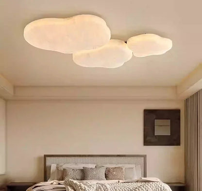 Decorbites™ Französische Sahne-Seiden-Deckenleuchte | Einfache Retro-Schlafzimmerlampe im Wabi-Sabi-Stil