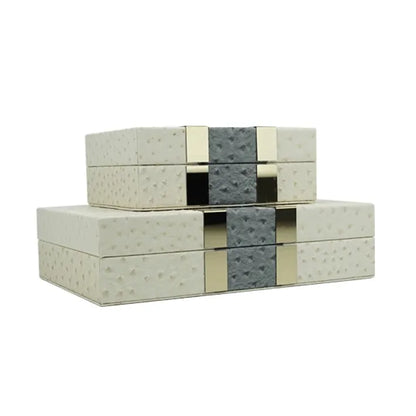 Decorbites™ Leder-Schmuckboxen Holz-Kosmetikdosen Schmuckaufbewahrungsdose