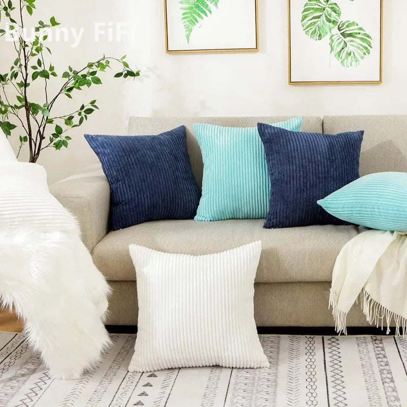 DecorBites™ Corduroy Striped Cushion Cover 30x50/40/45/50/55/60cm - Home Sofa Décor