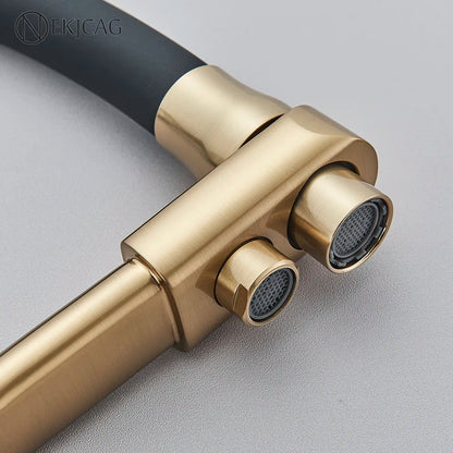 Decorbites™ Gold Filter Küchenarmatur 360° Drehung Reinigungsspülbeckenhahn
