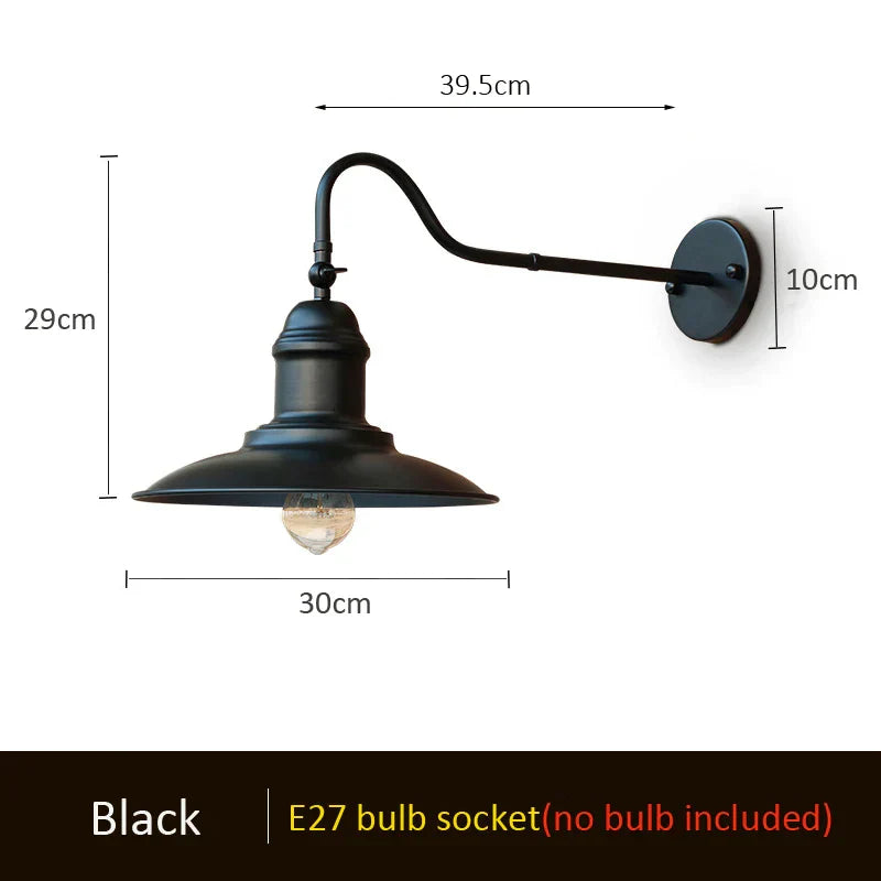 Decorbites™ Industrielle Außenwandlampe für Veranda Gartenscheinwerfer Treppen Schlafzimmerbeleuchtung