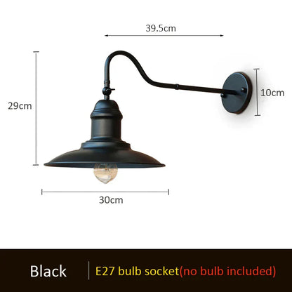 Decorbites™ Industrielle Außenwandlampe für Veranda Gartenscheinwerfer Treppen Schlafzimmerbeleuchtung