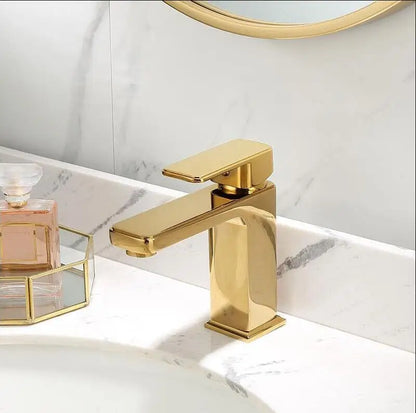 Decorbites™ Gold Beckenarmatur: Einhebel-Waschbeckenhahn & Messing-Waschbeckenmischer