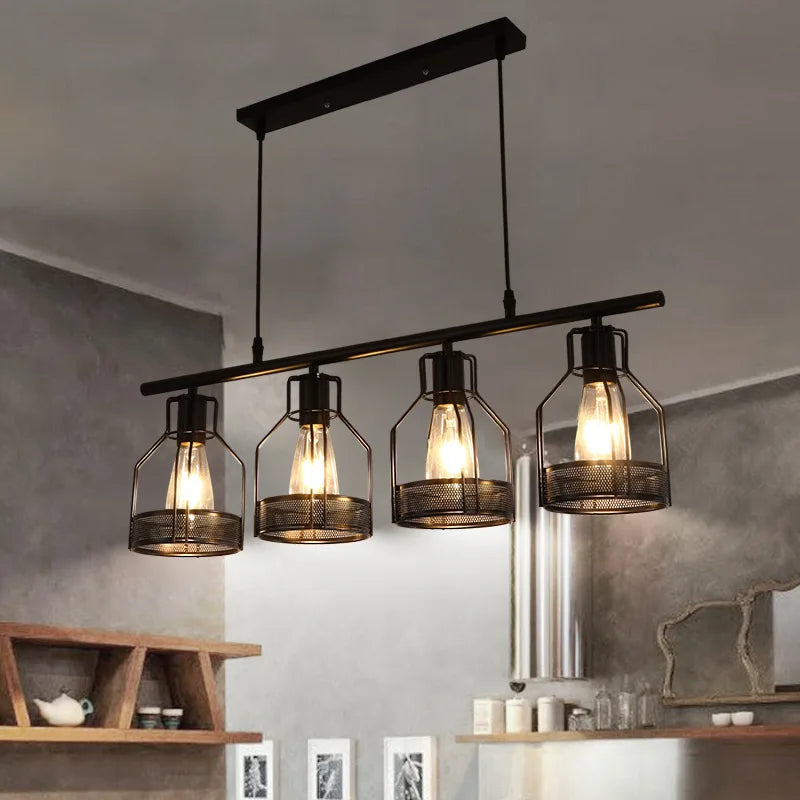 Decorbites™ Industrielle Loft-Hängeleuchte für Wohnzimmer Schlafzimmer Café Esszimmer: 3/4/5 Köpfe