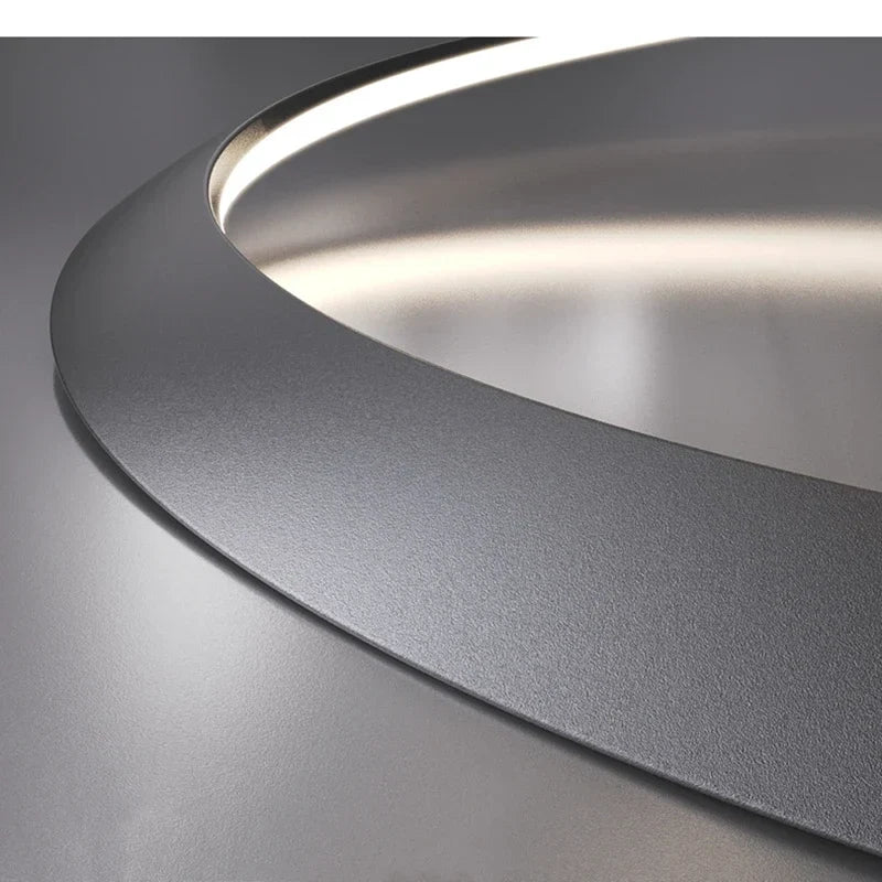 Decorbites™ Kepler Rund LED Kronleuchter für Wohnzimmerdekoration Weißer Pendellampenschirm
