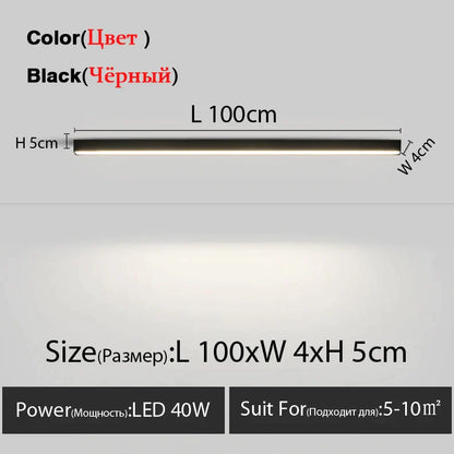 DecorBites™ LED Linear Ceiling Lamp for Living Room, Dining Room, Bedroom - Minimalist Design