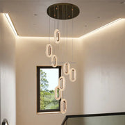 Gold Acrylic Pendant Chandelier