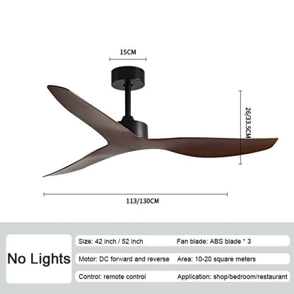Decorbites™ Industrielle Wind-Deckenventilatoren mit ABS-Propellern, Fernbedienung und leisem Betrieb