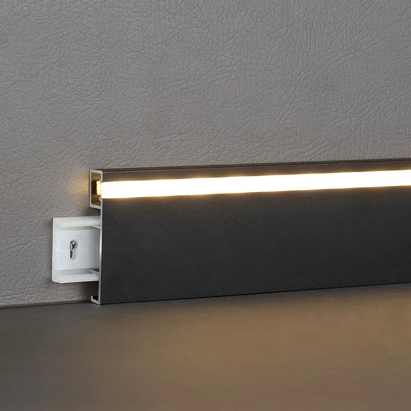 Decorbites™ LED Aluminium-Profil Sockelleiste 1M/2M Lineares Leuchtensystem für Oberflächenmontage an Sockelleisten