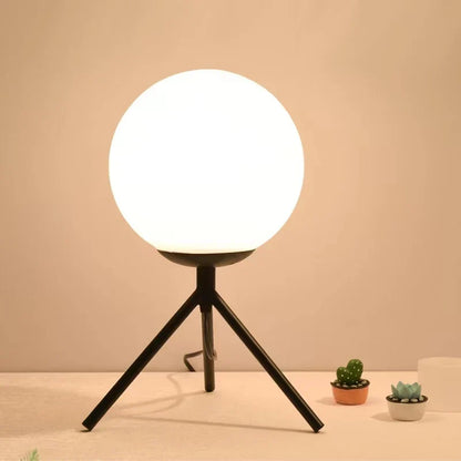 DecorBites™ Glass Ball Table Lamp: Modern Nordic LED Desk Light