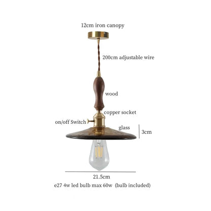 Decorbites™ Glas-LED-Hängeleuchte im japanischen Vintage-Stil für Zuhause und Bar