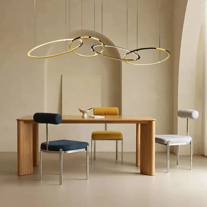DecorBites™ Gold Stainless Steel Circles Pendant Lights for Dining Room Home Decor