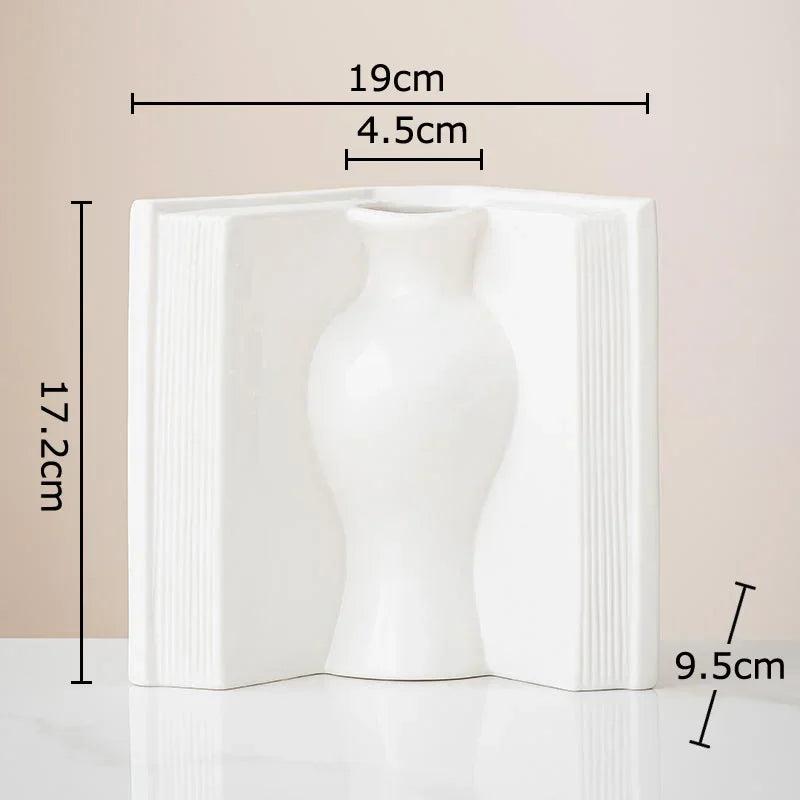 DecorBites™ Creative Flowers Desk Decoration Vase | Artificial Floral Decor for Aesthetic Rooms