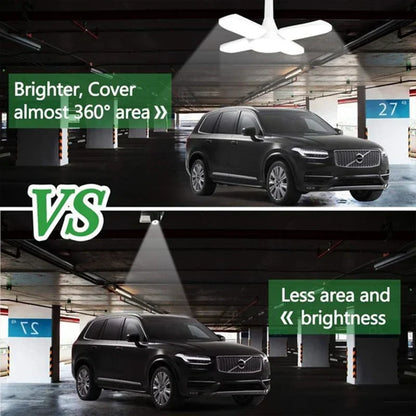 DecorBites™ Industrial LED Ceiling Light Deformable Foldable E26/27 Bulb for Garage Warehouse