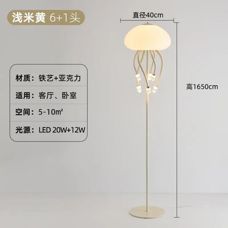 DecorBites™ Kawaii LED Jellyfish Lamp Art for Bedroom Decor & Lighting