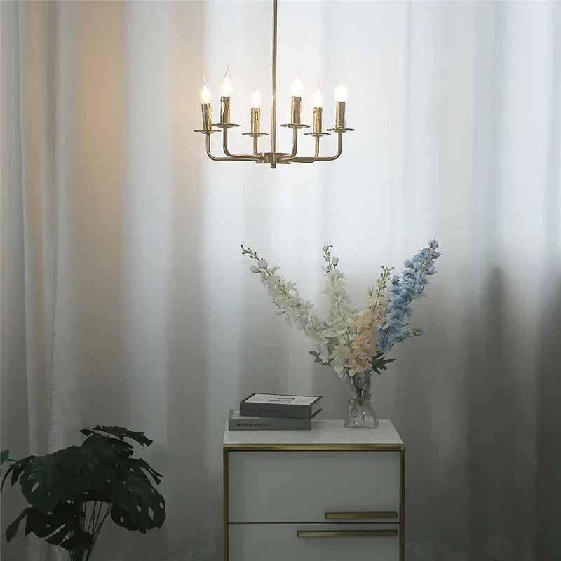 Decorbites™ Eisenkunst-Lüsterleuchten für Esszimmer, Wohnzimmer, Küche – E14 Kerzenarmaturen