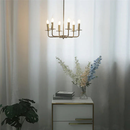 Decorbites™ Eisenkunst-Lüsterleuchten für Esszimmer, Wohnzimmer, Küche – E14 Kerzenarmaturen