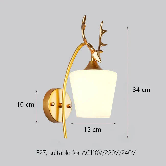 Decorbites™ Eisen-Wandlampe mit Glasball, elegante Wandlampe für Treppen und Lesen im Zuhause