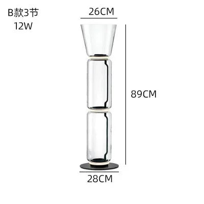 Decorbites™ Glas-LED-Stehlampenbodenleuchte: Modernes nordisches Design für Wohnzimmer- und Schlafzimmerdekoration